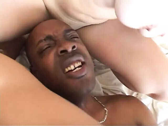 White skinned curvy ebony share hard black