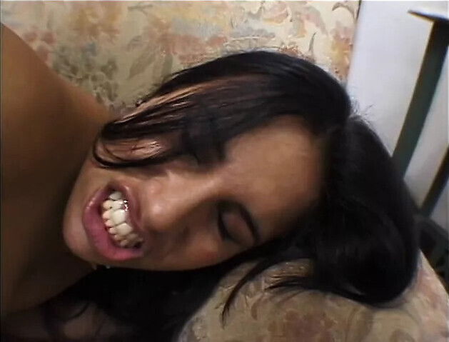 licks slut's pussy while couch