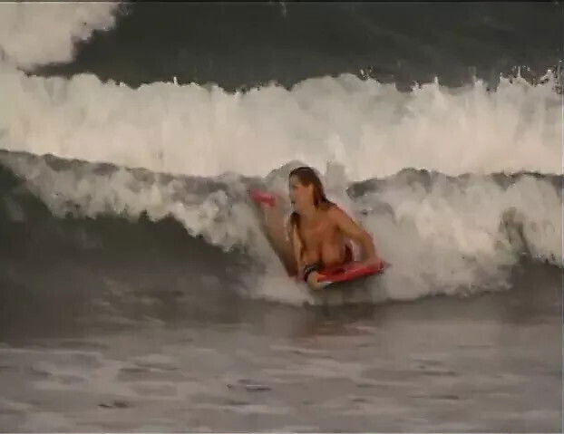 Tropical island outdoor this beautiful booty blonde