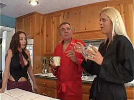 Sexy blonde spectacular brunette with tattoo caress each other with fingers sexy toys, well lick horny holes