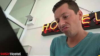 European hostel babe gets licked and bentover by her host