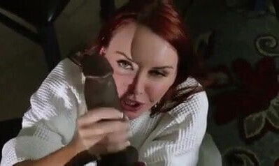 Redhead milf Janet milking sucking black