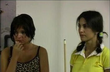 spanked playing pool