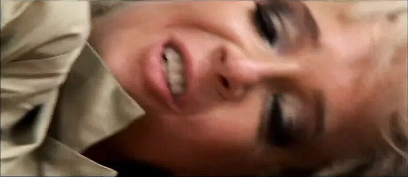 crazed short haired blonde with great rack gets dick