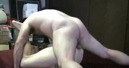 Nasty daddy breeds loud blond twink