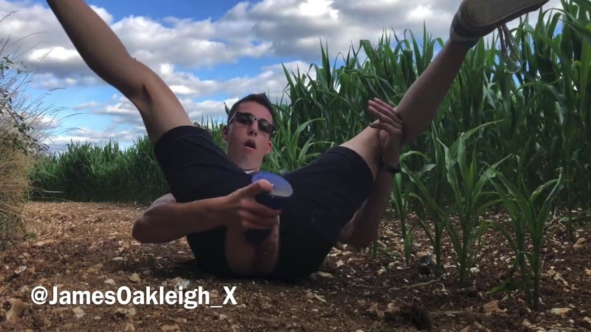 James Oakleigh Toying With Crackstuffers Outdoors