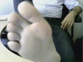 Straight guys feet webcam #483
