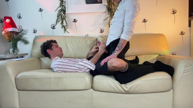 Christmas fun. Harry's caramel went deep into finished face