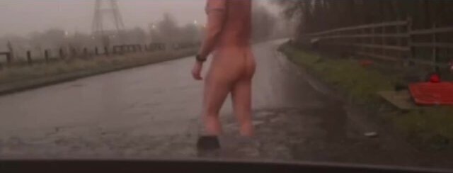 Caught naked road