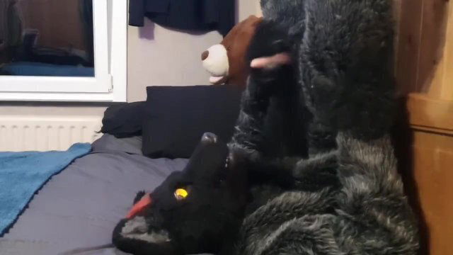 Horny murrsuiter can't help give hiimself handjob