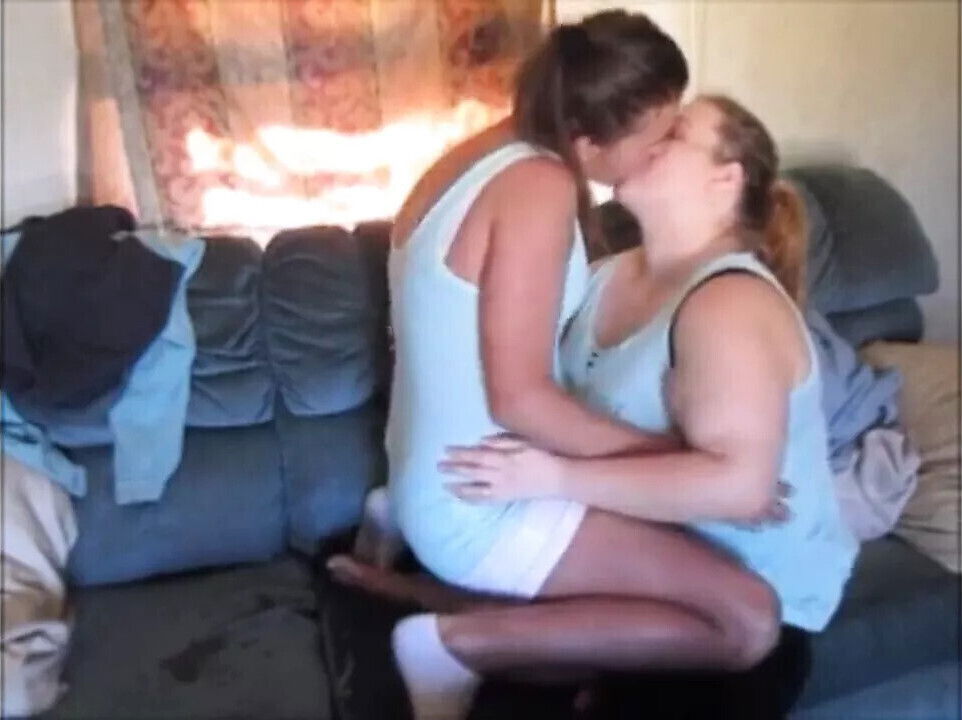 Wife Making Passionate Love Girlfriend Kissing