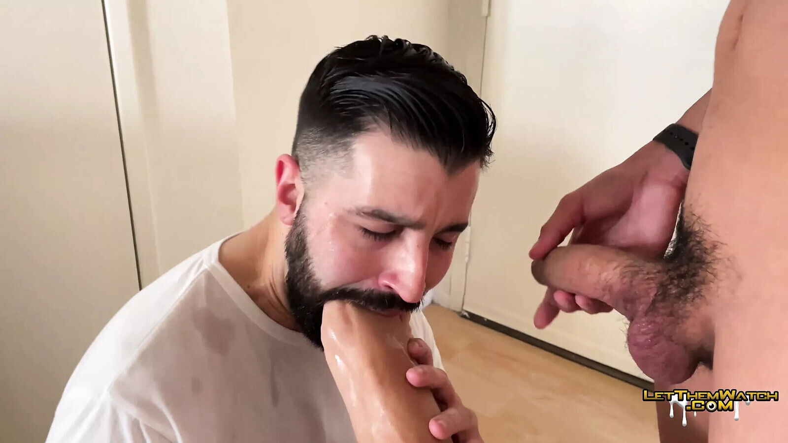 Huge Uncut Monster FOOT SUCKER LetThemWatch