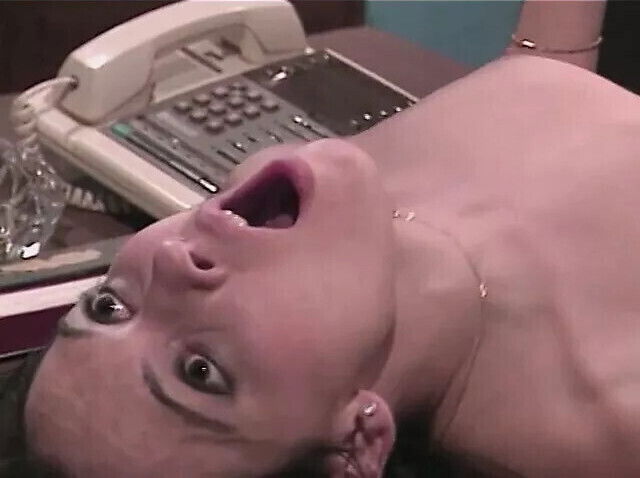 Lusty brunette nurse deepthroats white stockings