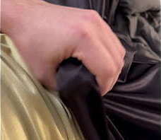 Silky Shiny pants and jersey jackoff