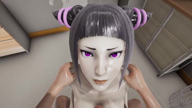 Street Fighter: Juri bathroom Creame Titjob