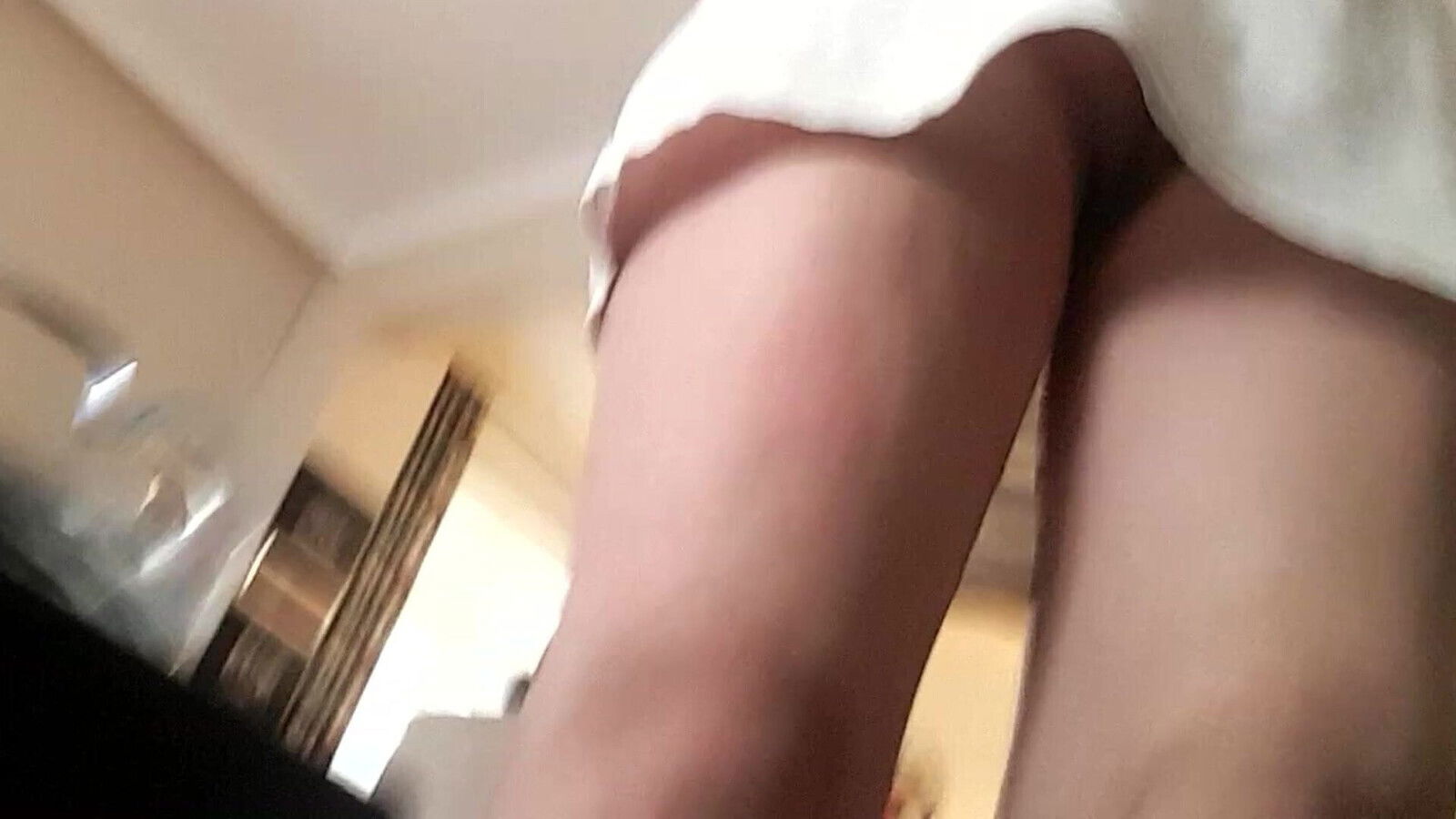 angry wife shows pussy next friends, while phone