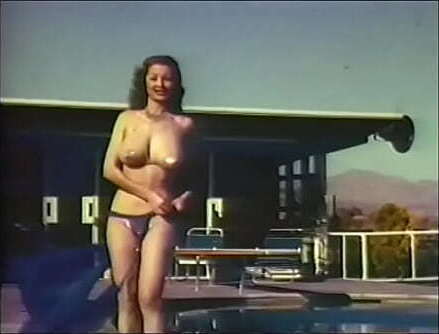 Chubby vintage model with breasts gorgeous tight takes part shooting porn movie street