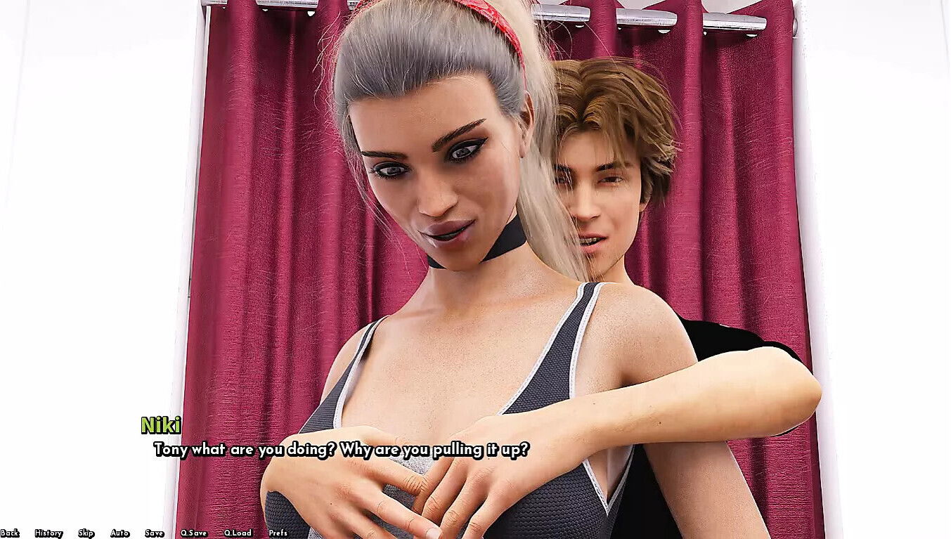 Welcome Free Will. Boobs Squeezing Clothing Shop