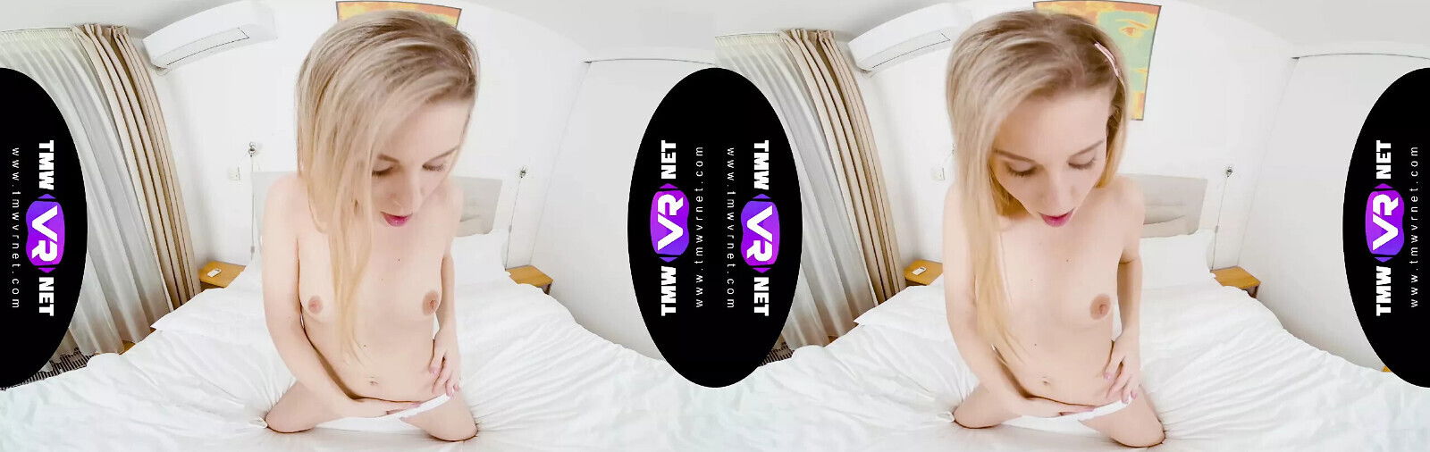 TmwVRnet Lucky Blondie orgasms lingerie