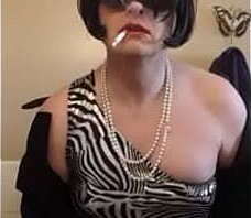 Nikki silver dress smoking