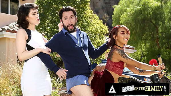 Horny Stepmom Joins Pervert Husband Dirty Stepdaughter After Caught Them Banging Hard