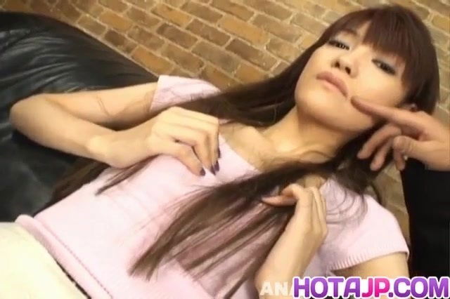 Megumi Morita fucks herself with cucumber and gets vibrator too