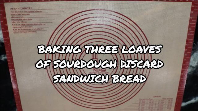 Baking Three Loaves Sourdough Discard Sandwich Bread Rushed Edition
