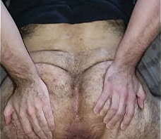 Sweaty hairy bottom