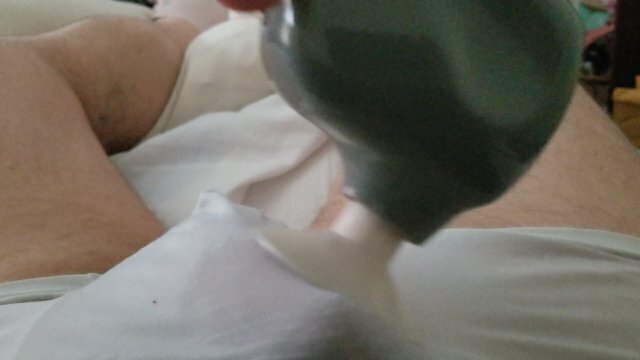 USING MASSAGER PLEASURE INSTEAD PAIN RELIEF GROANING HELPS:)