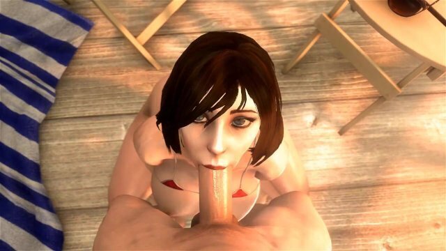 Elizabeth BioShock boobs blowjob (noname55)