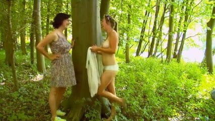 Two Women Standing to Masturbate WF