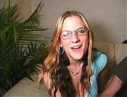 &quot_Rent Money Girls 2&quot_ 18yo Blonde natural blowjob first time video Haley Cummings Part