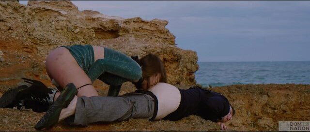 Italian Silvia Soprano worships dominant's feet they walk along