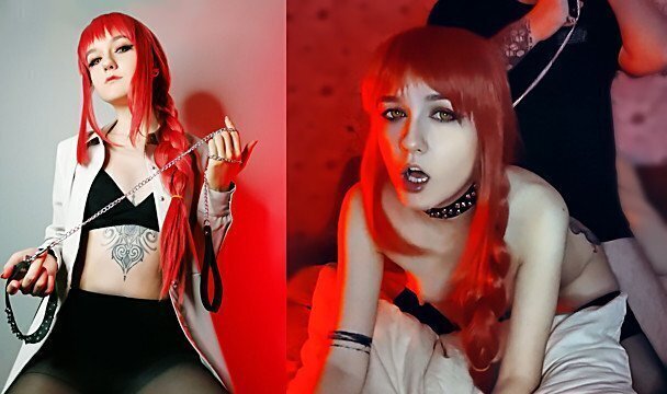 Chainsaw man. Makima lost control pet. Cosplay Sunako_Kirishiki