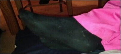 Junica McCray Feet Play on Crotch