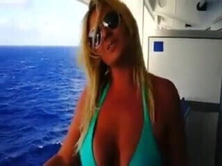 Hotwife Handjob on a Cruise