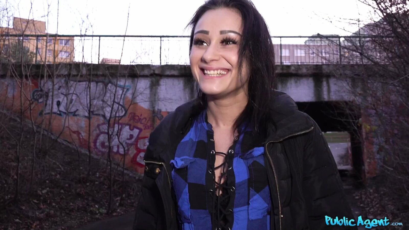 Dark-haired nymph with perky pleases Jason