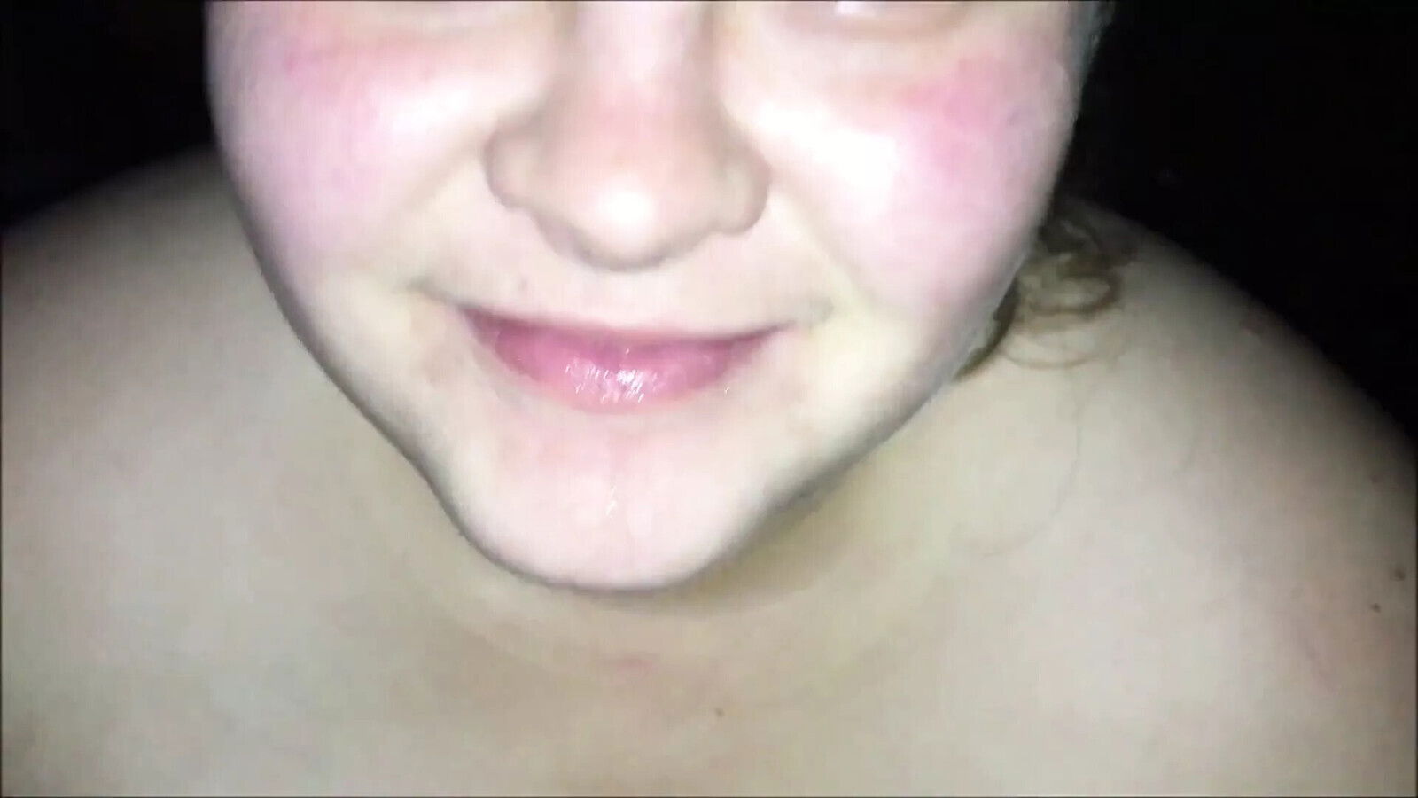 Wife Making Cute Clit Squirt Mouth, Then Swallows