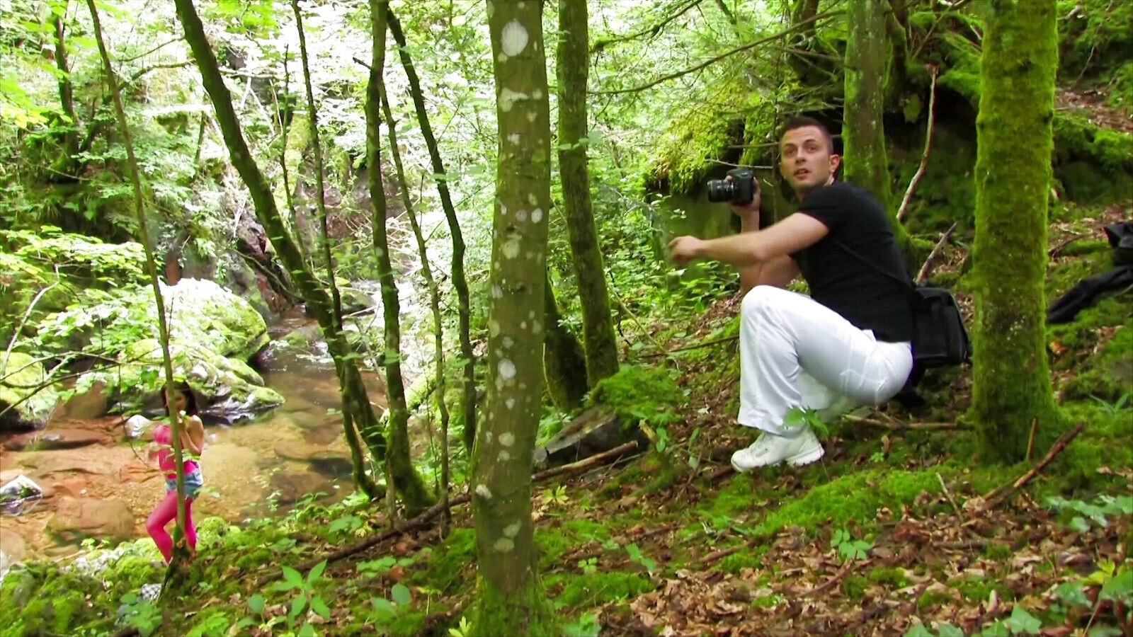 squirting MILF fishnet whore slut fucked outdoors