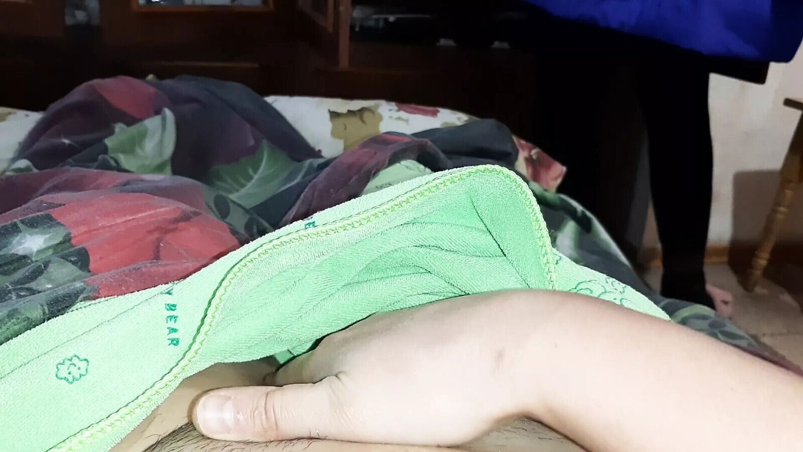 Neighbor looking book masturbating