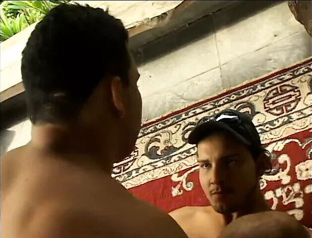 Thick hombre ravages younger gayboy's culo patio