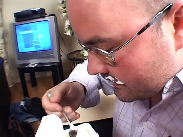 Blond deepthroats stud while another watching them