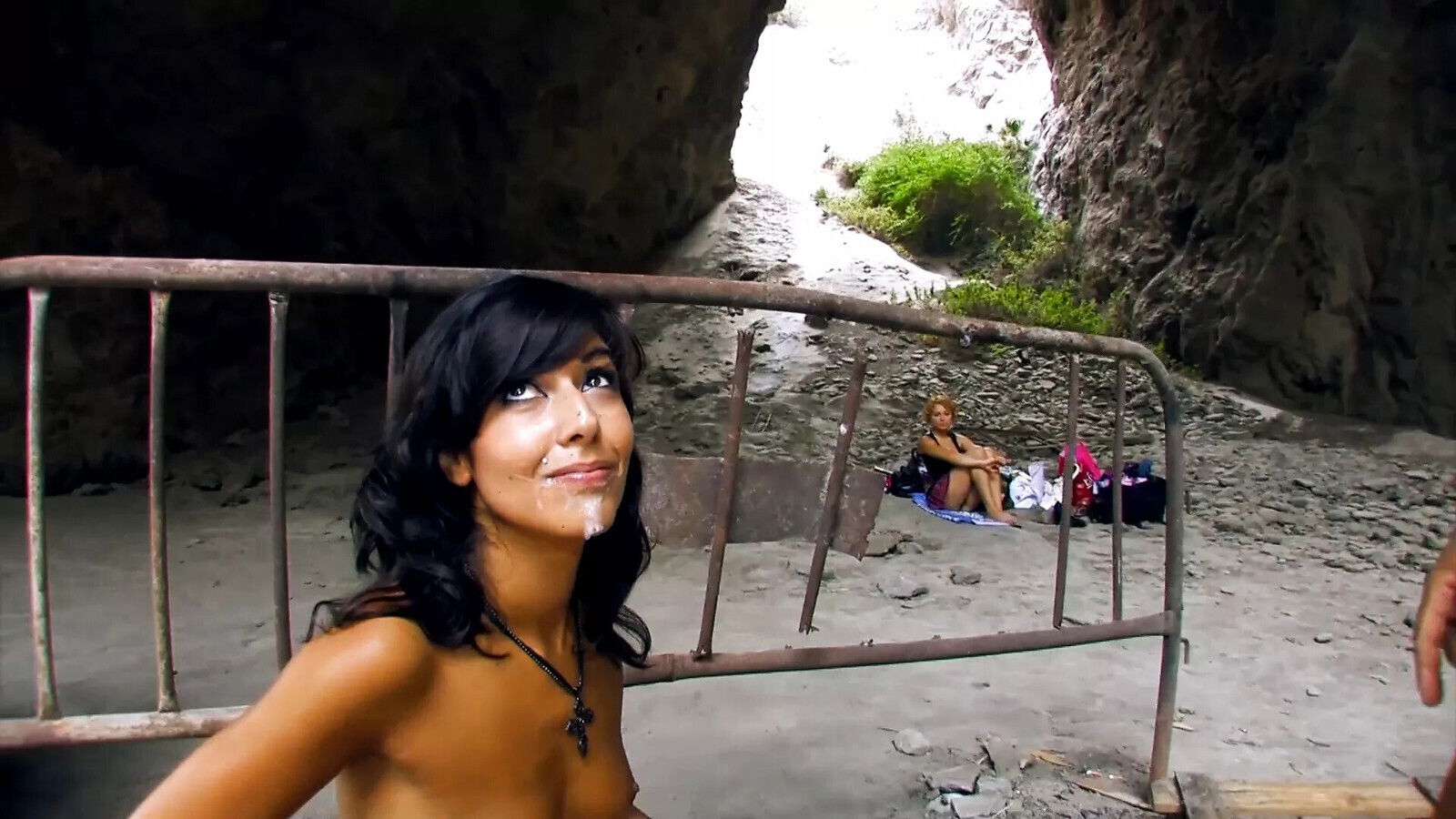 Exotic girl with pieced clit hard nipples takes stranger’s anally