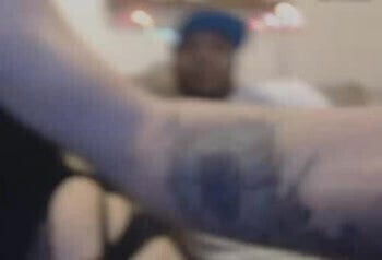 Blonde sucks BBC lovers dick with hubby there.