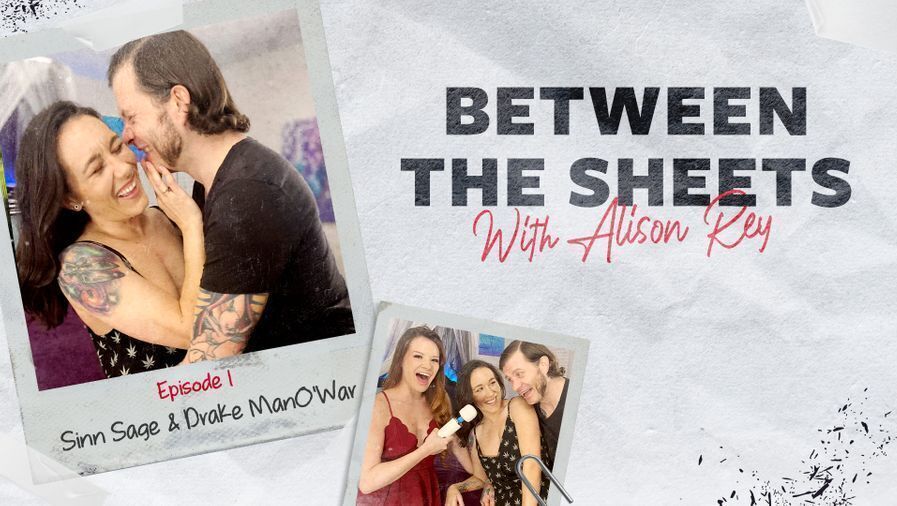 Sinn Sage & Drake ManOWar in Between The Sheets With Alison Rey: Sinn Sage & Drake Manowar