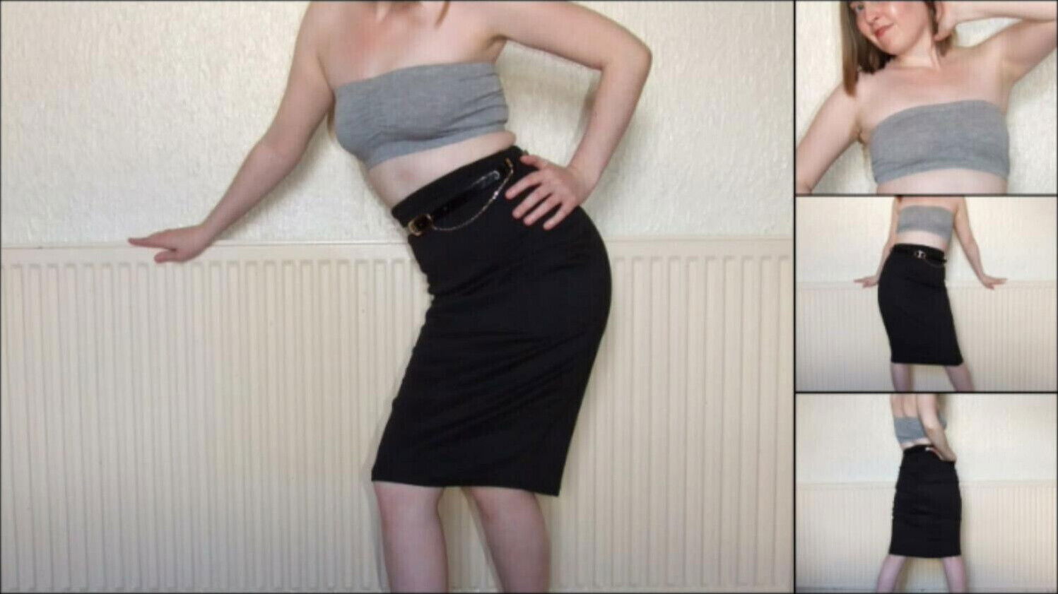 Haley Posing Pencil Skirt heels