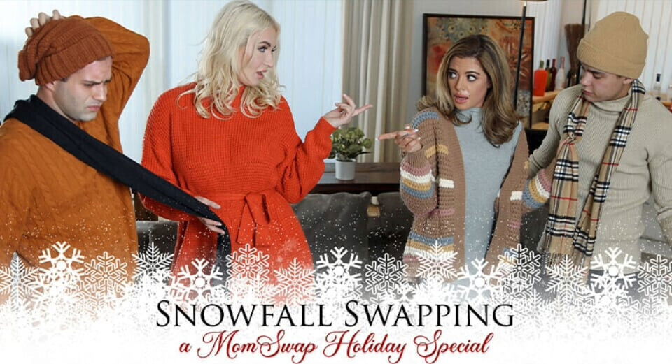 Swap Sexy Stepmoms Warm Their Naughty Boys After Snowball Fight Holiday Special Edition
