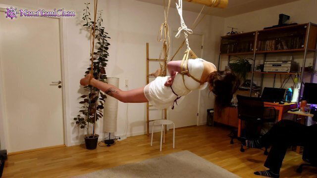 Trailer: Whitedressed submissive girl Shibari dom-sub play session
