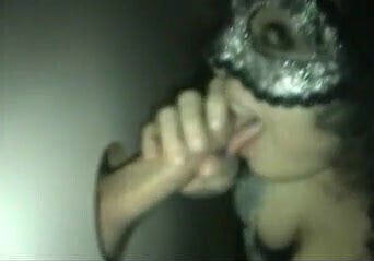 amateur gloryhole with mask