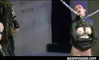 Bound In Chains Spanked And Toyed